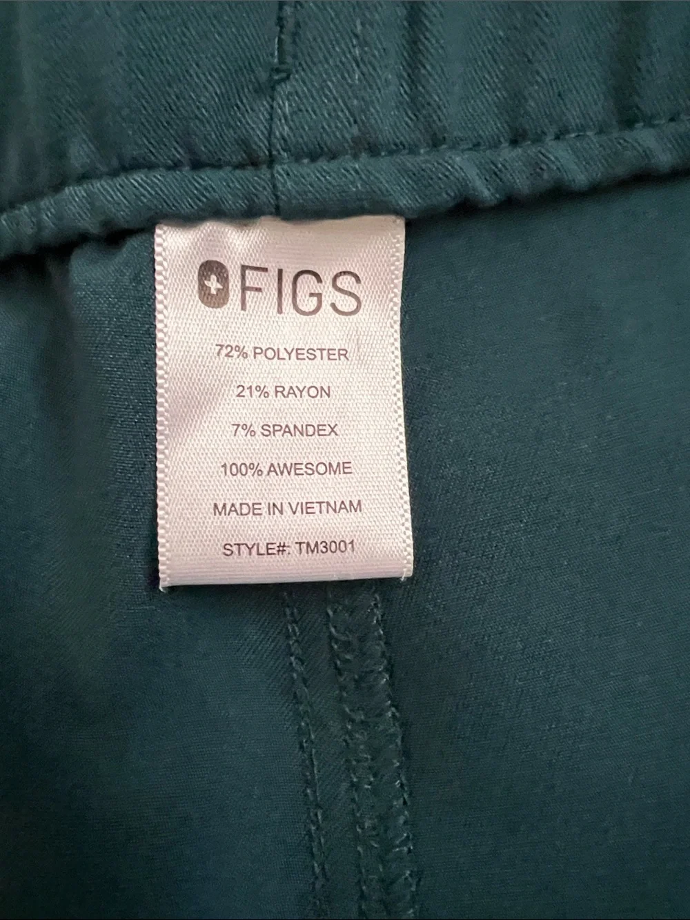 Like New! FIGS Cairo Straight Leg Scrub Trouser™ PO#1643 Caribbean Blue Size XL